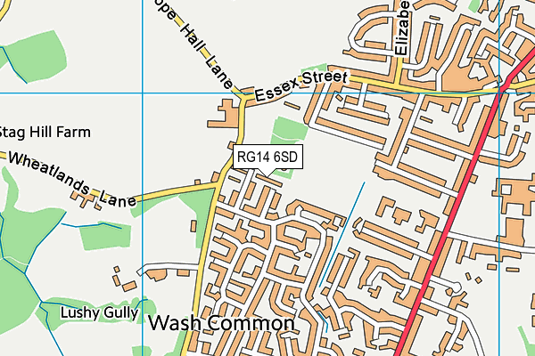 RG14 6SD map - OS VectorMap District (Ordnance Survey)