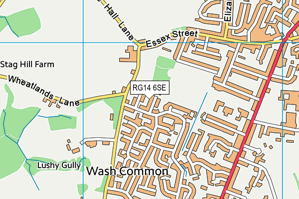 RG14 6SE map - OS VectorMap District (Ordnance Survey)