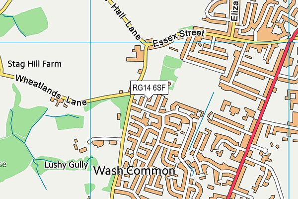 RG14 6SF map - OS VectorMap District (Ordnance Survey)