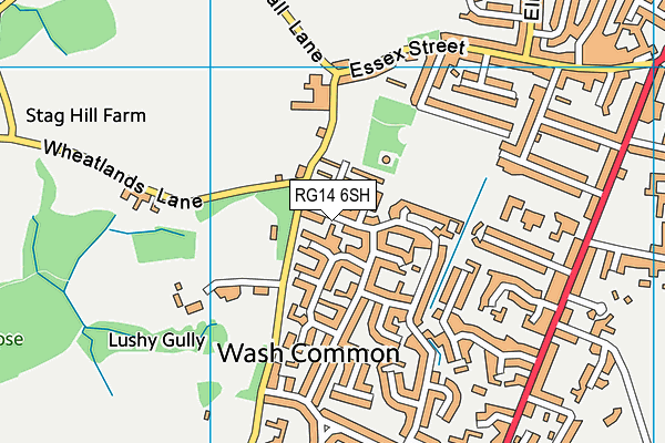 RG14 6SH map - OS VectorMap District (Ordnance Survey)