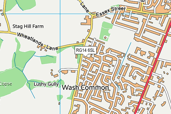 RG14 6SL map - OS VectorMap District (Ordnance Survey)