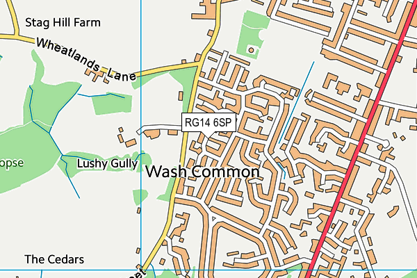 RG14 6SP map - OS VectorMap District (Ordnance Survey)
