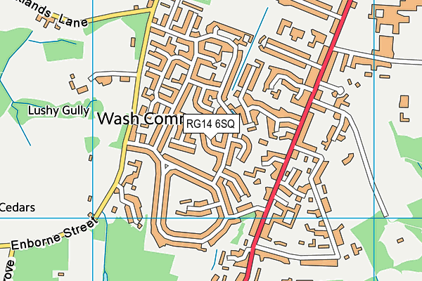 RG14 6SQ map - OS VectorMap District (Ordnance Survey)