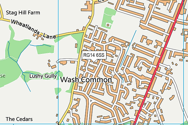 RG14 6SS map - OS VectorMap District (Ordnance Survey)