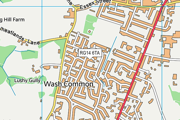 RG14 6TA map - OS VectorMap District (Ordnance Survey)