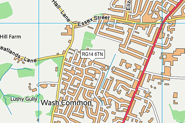 RG14 6TN map - OS VectorMap District (Ordnance Survey)