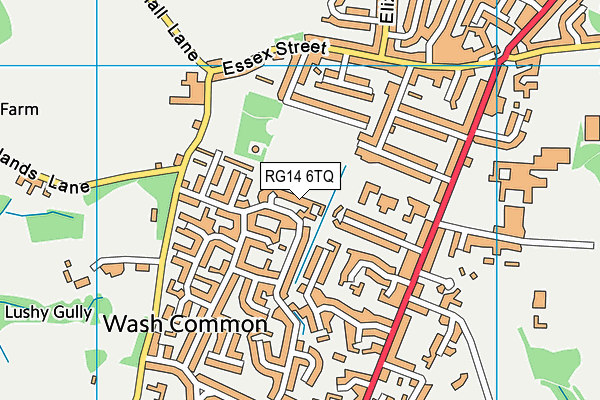 RG14 6TQ map - OS VectorMap District (Ordnance Survey)