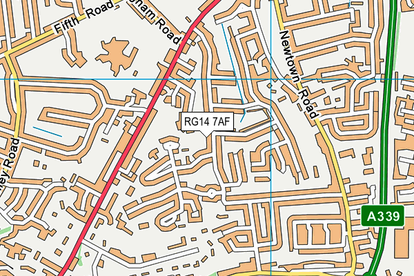 RG14 7AF map - OS VectorMap District (Ordnance Survey)