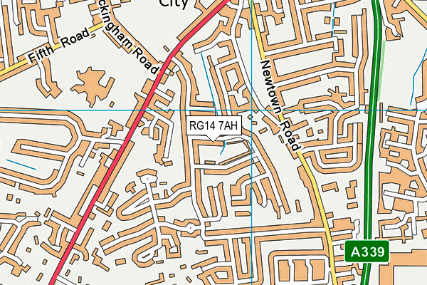 RG14 7AH map - OS VectorMap District (Ordnance Survey)