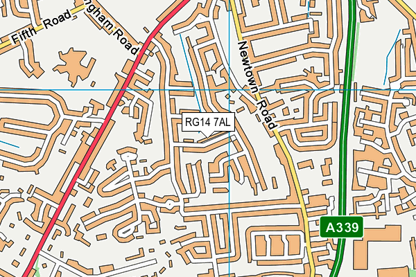RG14 7AL map - OS VectorMap District (Ordnance Survey)