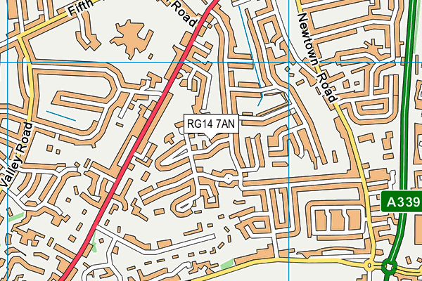 RG14 7AN map - OS VectorMap District (Ordnance Survey)
