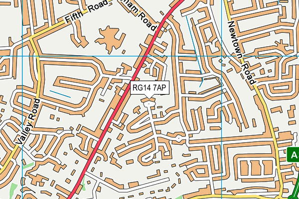 RG14 7AP map - OS VectorMap District (Ordnance Survey)