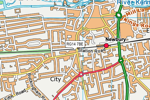 Map of BERKSHIRE GARAGE (NEWBURY) LIMITED at district scale