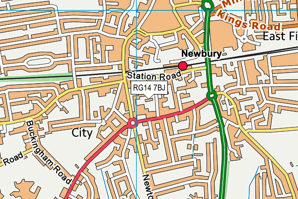 RG14 7BJ map - OS VectorMap District (Ordnance Survey)
