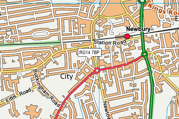 RG14 7BP map - OS VectorMap District (Ordnance Survey)