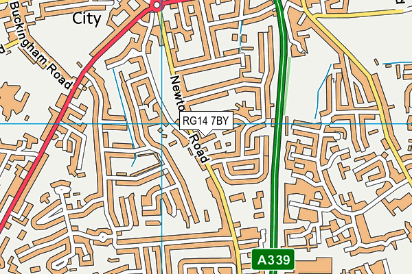 RG14 7BY map - OS VectorMap District (Ordnance Survey)