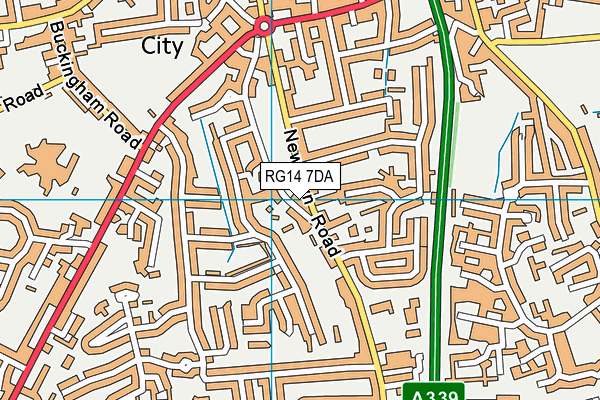 RG14 7DA map - OS VectorMap District (Ordnance Survey)