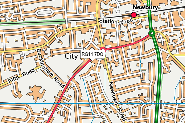 RG14 7DQ map - OS VectorMap District (Ordnance Survey)