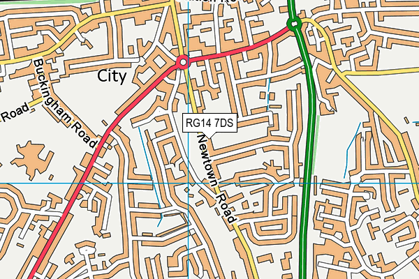 RG14 7DS map - OS VectorMap District (Ordnance Survey)