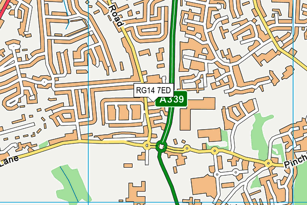 RG14 7ED map - OS VectorMap District (Ordnance Survey)