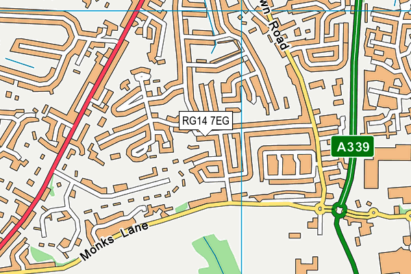 RG14 7EG map - OS VectorMap District (Ordnance Survey)