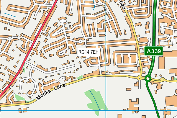 RG14 7EH map - OS VectorMap District (Ordnance Survey)