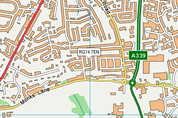 RG14 7EN map - OS VectorMap District (Ordnance Survey)