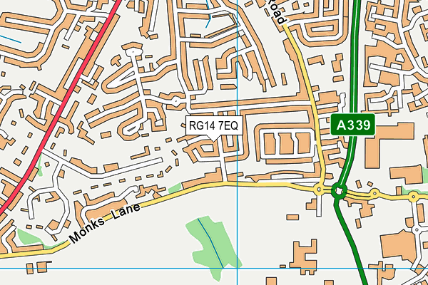 RG14 7EQ map - OS VectorMap District (Ordnance Survey)