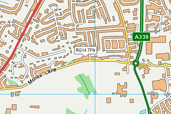 RG14 7FN map - OS VectorMap District (Ordnance Survey)