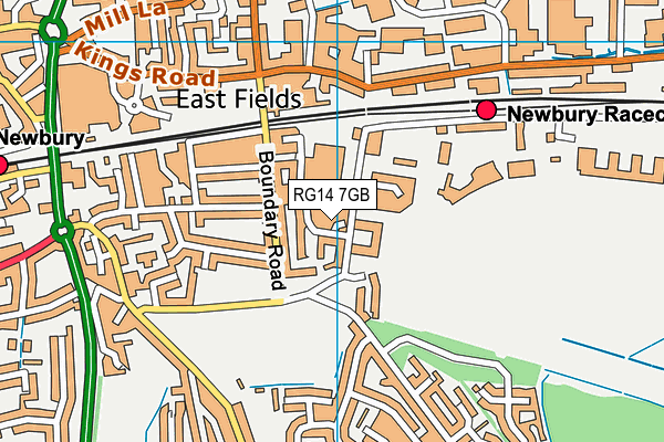 RG14 7GB map - OS VectorMap District (Ordnance Survey)
