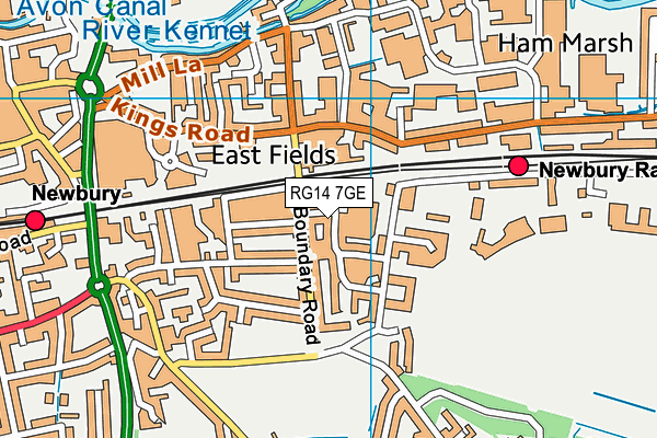 RG14 7GE map - OS VectorMap District (Ordnance Survey)