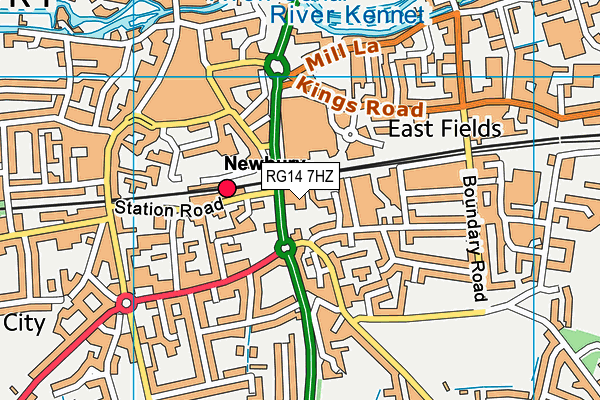RG14 7HZ map - OS VectorMap District (Ordnance Survey)