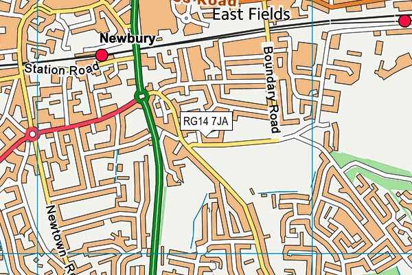 RG14 7JA map - OS VectorMap District (Ordnance Survey)