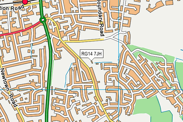 RG14 7JH map - OS VectorMap District (Ordnance Survey)