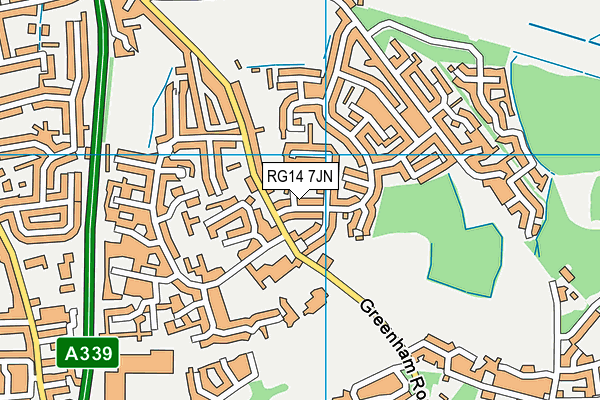 RG14 7JN map - OS VectorMap District (Ordnance Survey)