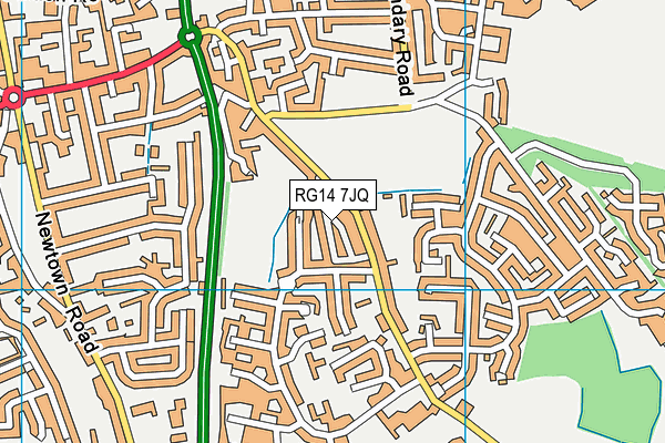 RG14 7JQ map - OS VectorMap District (Ordnance Survey)