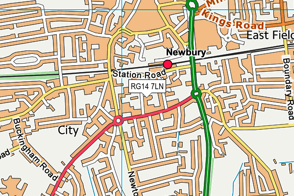 RG14 7LN map - OS VectorMap District (Ordnance Survey)