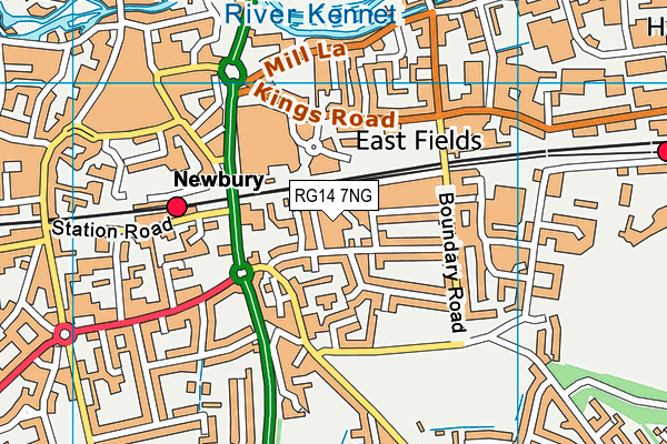 RG14 7NG map - OS VectorMap District (Ordnance Survey)