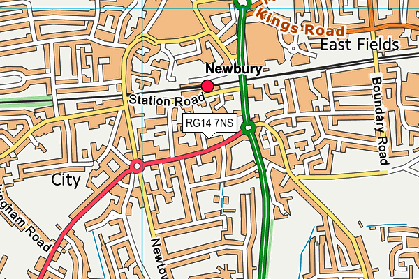 RG14 7NS map - OS VectorMap District (Ordnance Survey)