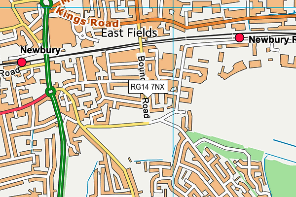 RG14 7NX map - OS VectorMap District (Ordnance Survey)