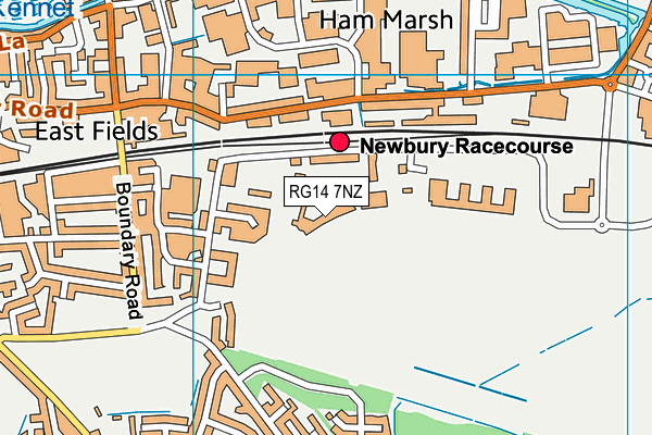 Newbury Racecourse Golf Club (Closed) map (RG14 7NZ) - OS VectorMap District (Ordnance Survey)
