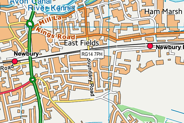 RG14 7PH map - OS VectorMap District (Ordnance Survey)