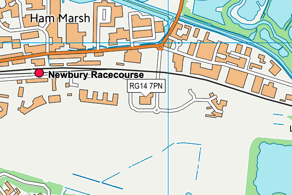 Nuffield Health (Newbury) map (RG14 7PN) - OS VectorMap District (Ordnance Survey)