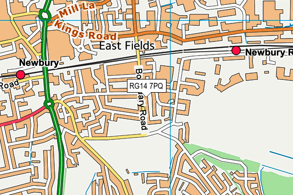 RG14 7PQ map - OS VectorMap District (Ordnance Survey)