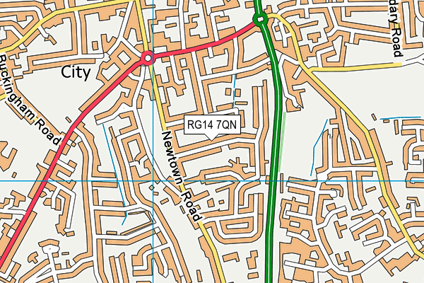 RG14 7QN map - OS VectorMap District (Ordnance Survey)