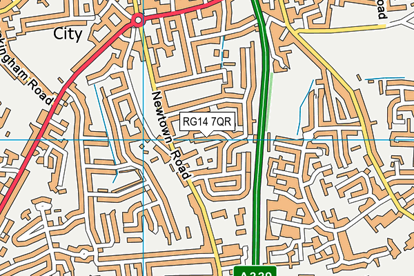 RG14 7QR map - OS VectorMap District (Ordnance Survey)