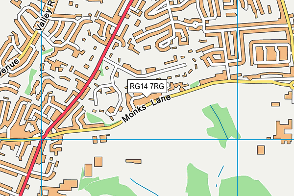 RG14 7RG map - OS VectorMap District (Ordnance Survey)