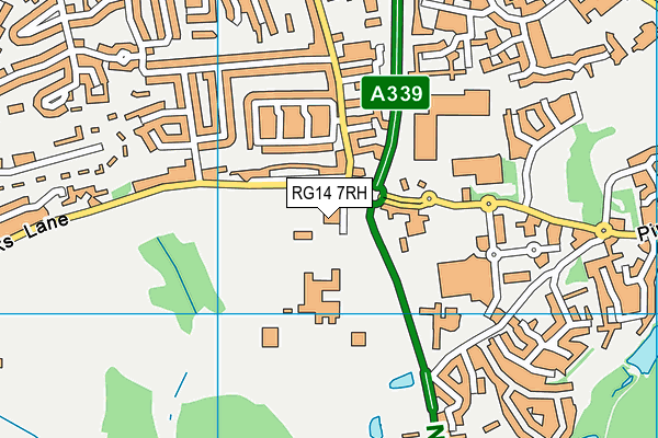 RG14 7RH map - OS VectorMap District (Ordnance Survey)