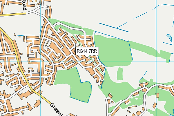 RG14 7RR map - OS VectorMap District (Ordnance Survey)