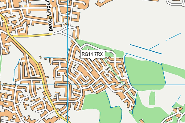 RG14 7RX map - OS VectorMap District (Ordnance Survey)